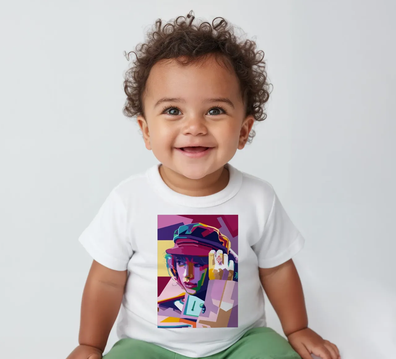 Taylor Swift WPAP Estilo Pop Art camiseta de bebé de SW Artwork