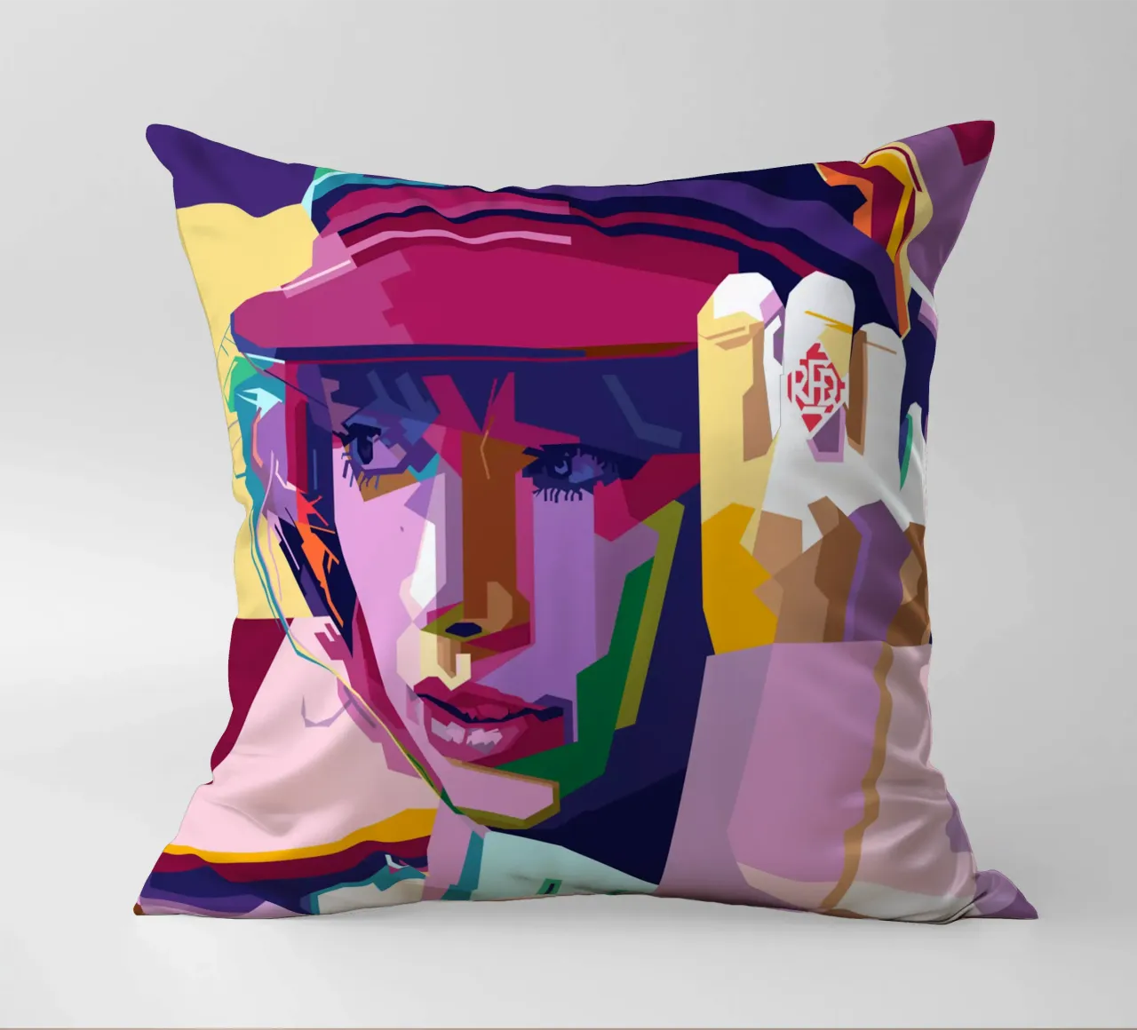 Taylor Swift WPAP Pop Art Stil Kissen von SW Artwork