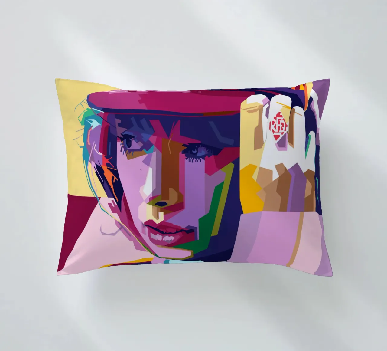 Taylor Swift WPAP Pop Art Style decorative cushion by SW Artwork