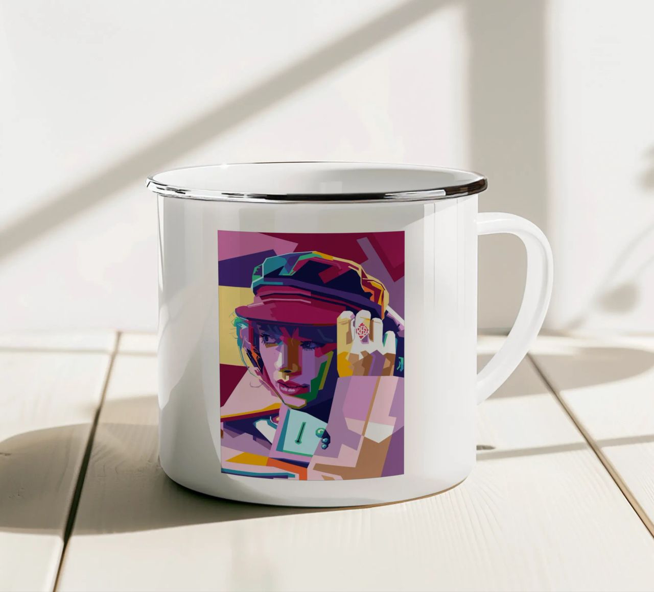 Taylor Swift WPAP Stile pop art tazza in smalto da SW Artwork