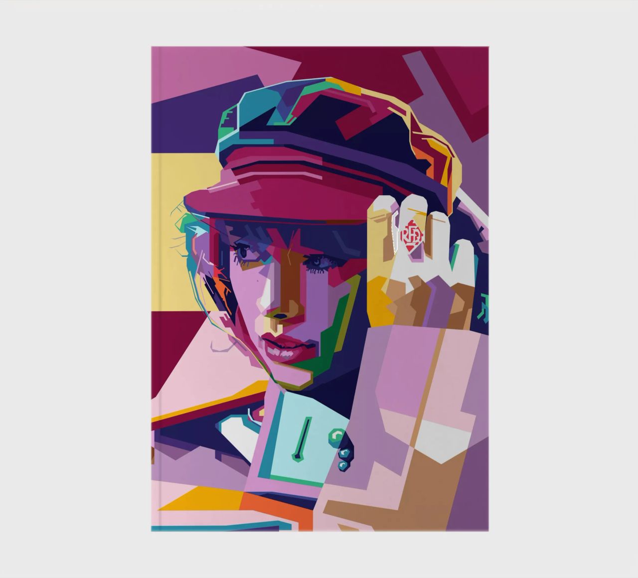 Taylor Swift WPAP Pop Art Style notebook by SW Artwork