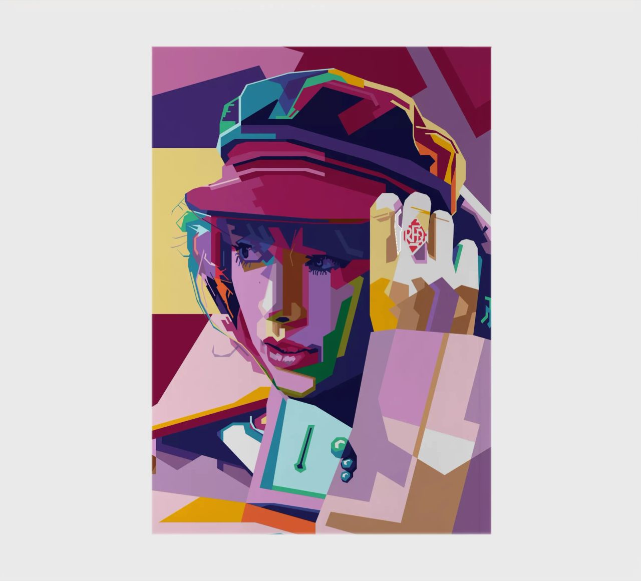 Taylor Swift WPAP Pop Art Style notebook by SW Artwork