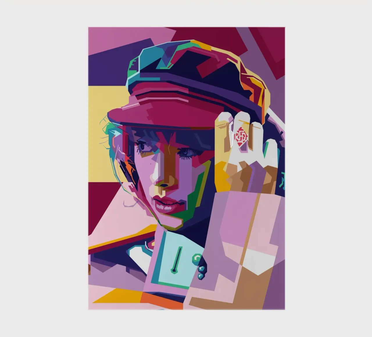 Taylor Swift WPAP Pop Art Style carnet de notes de SW Artwork