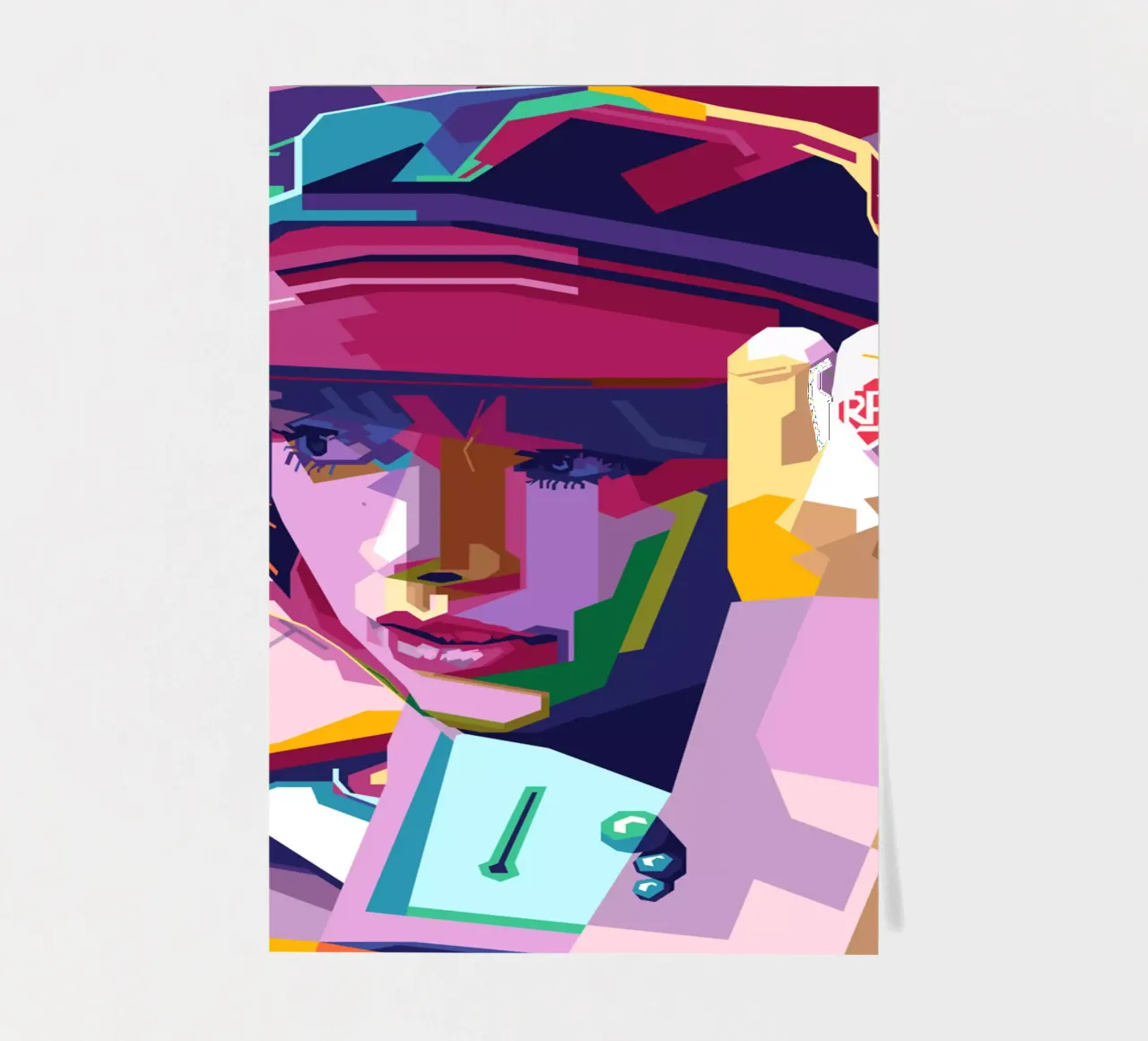 Taylor Swift WPAP Stile pop art foglio adesivo da SW Artwork