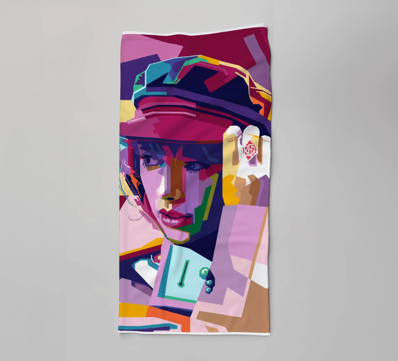 Taylor Swift WPAP Pop Art Style towel by SW Artwork