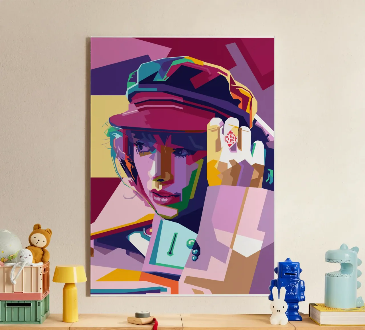 Taylor Swift WPAP Pop Art Style plexiglas de SW Artwork