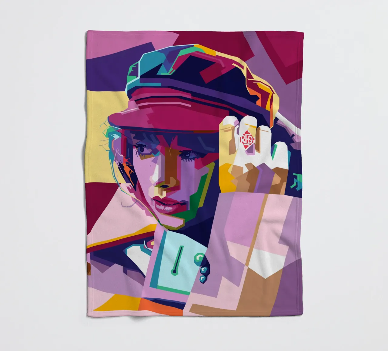 Taylor Swift WPAP Stile pop art coperta in pile da SW Artwork