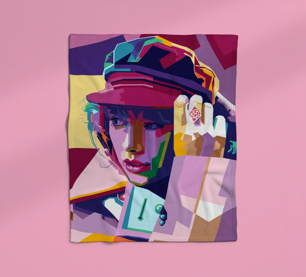 Taylor Swift WPAP Stile pop art coperta in pile da SW Artwork