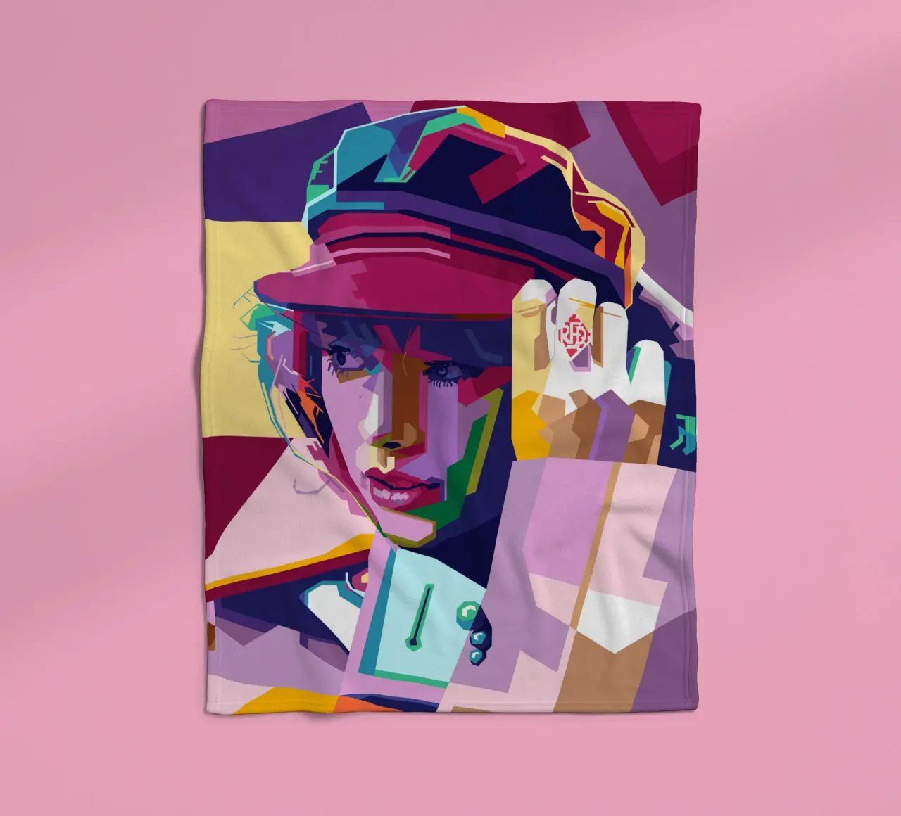 Taylor Swift WPAP Stile pop art coperta in pile da SW Artwork