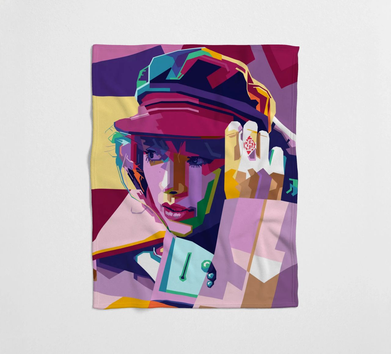 Taylor Swift WPAP Stile pop art coperta in pile da SW Artwork
