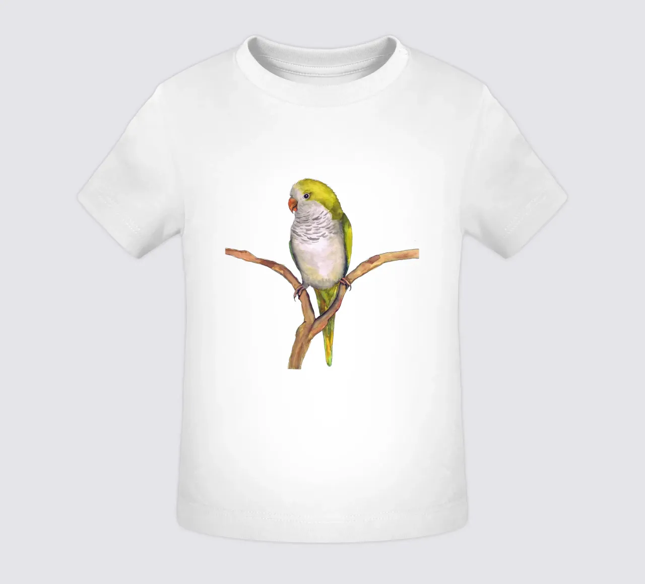 Pappagallo quacchero verde maglietta neonato da BwiseLizzy