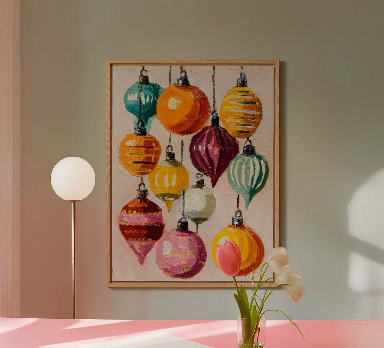 Retro Ornament Glow alluminio dibond da velvetwinterstudio