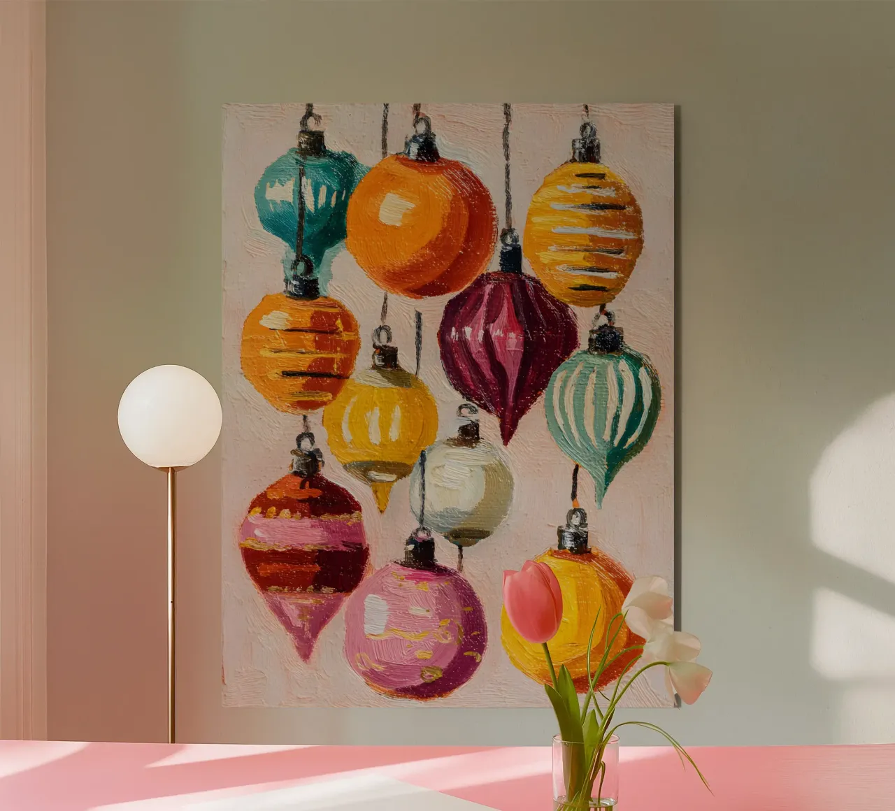 Retro Ornament Glow alluminio dibond da velvetwinterstudio