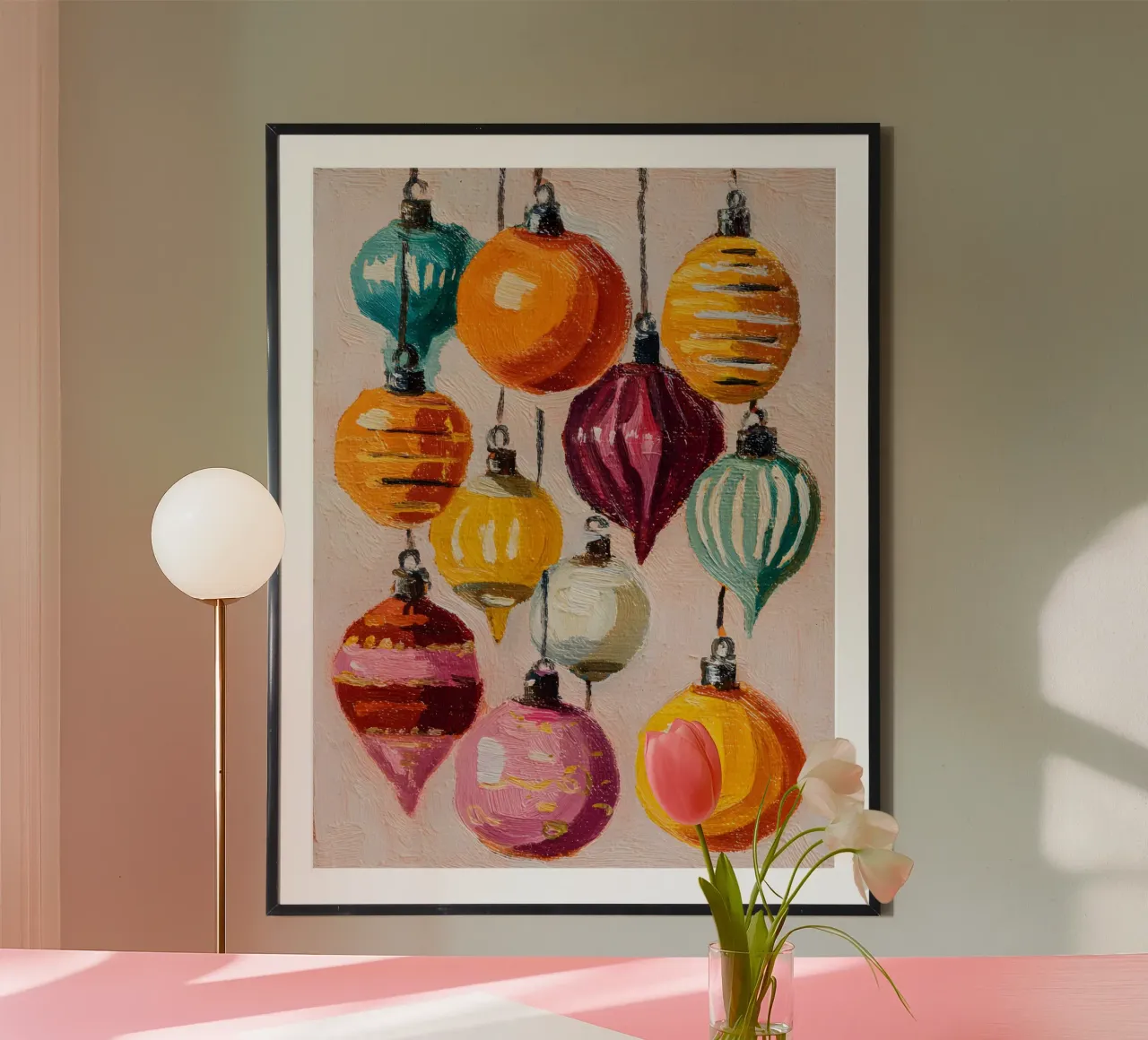 Retro Ornament Glow carta hahnemühle da velvetwinterstudio