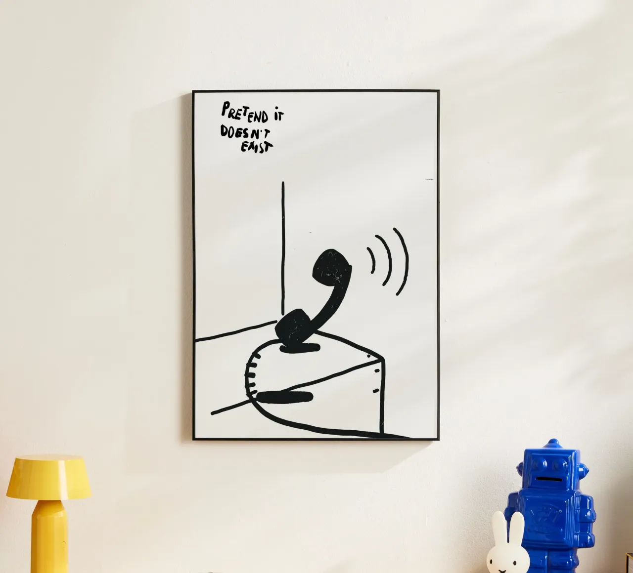 Pretend It Doesn't Exist alluminio dibond da vintageshop