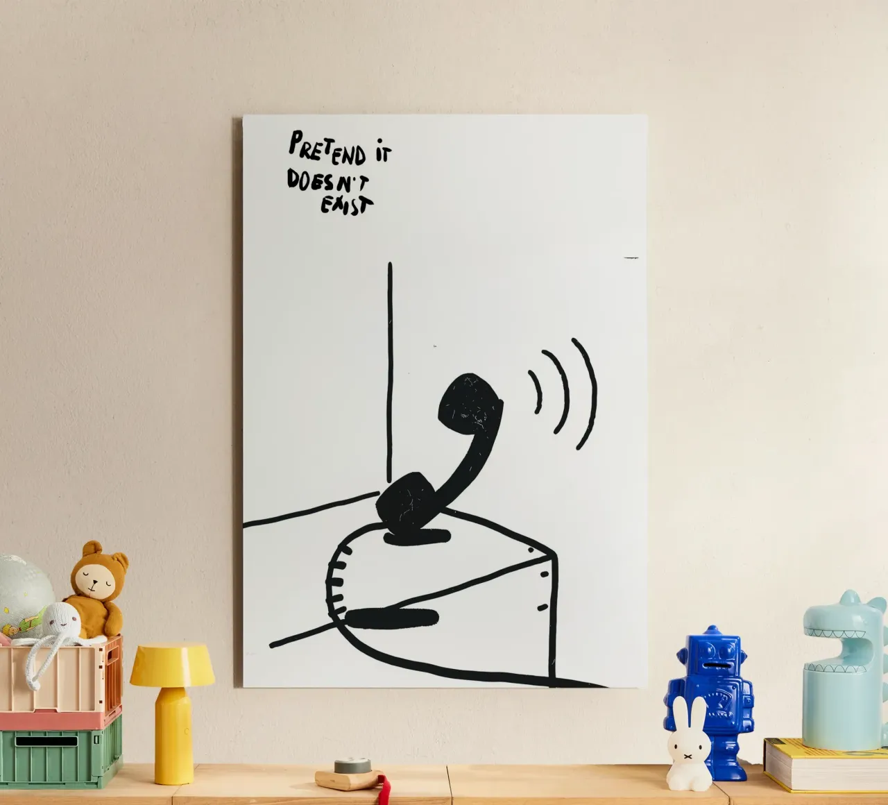 Pretend It Doesn't Exist alluminio dibond da vintageshop