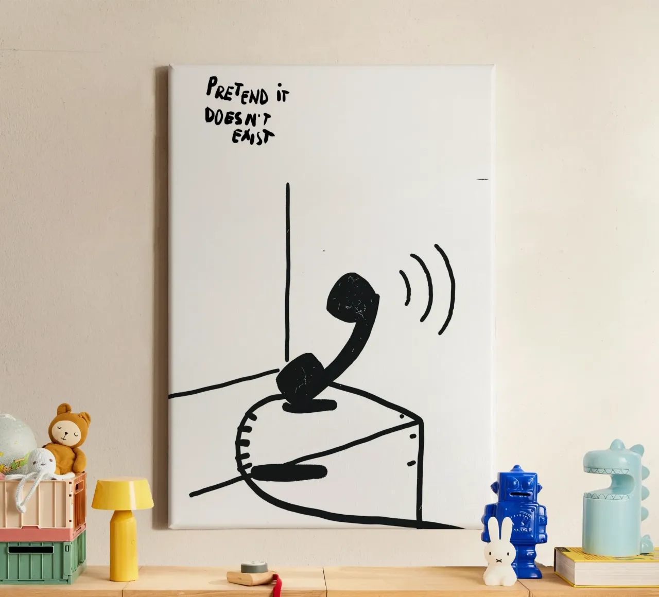 Pretend It Doesn't Exist canvas van vintageshop