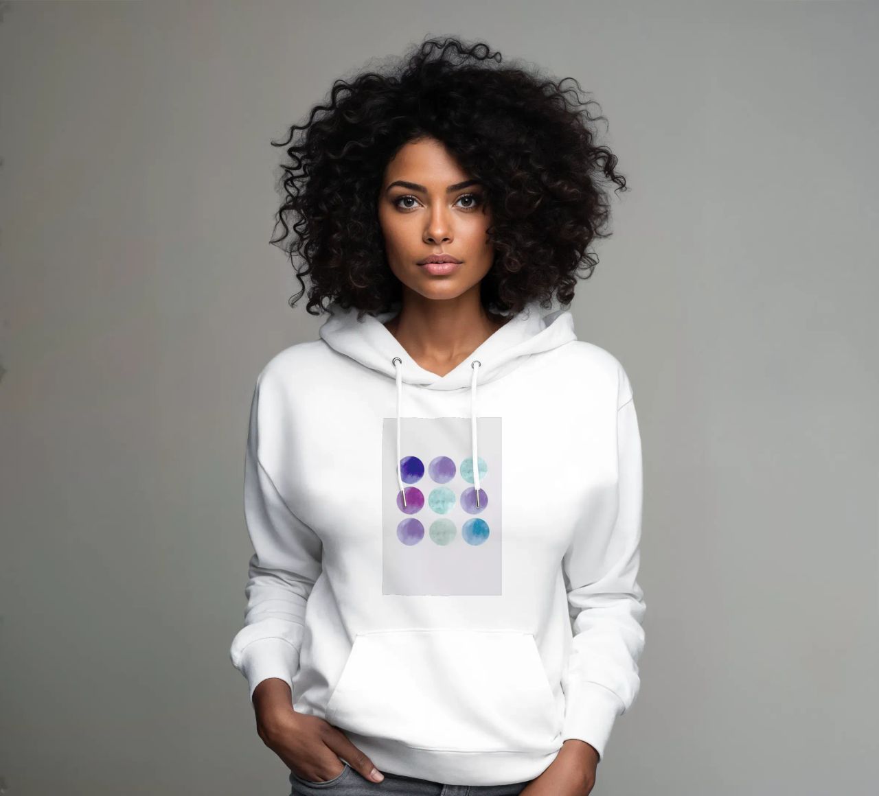 Dots felpa con cappuccio da XOXO Arte