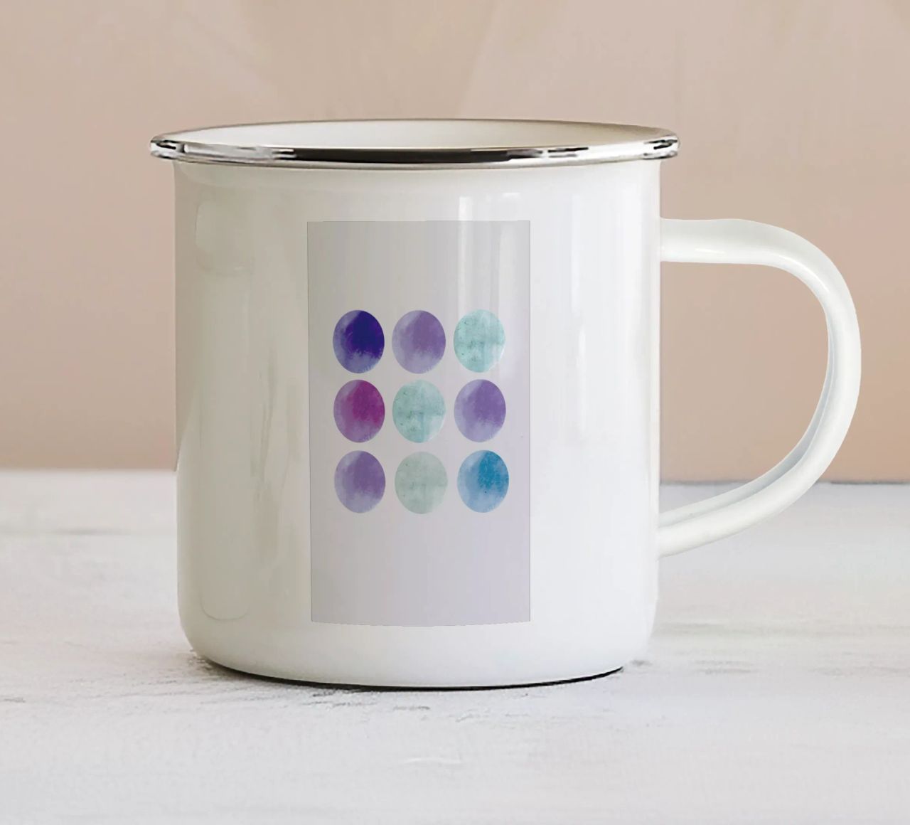 Dots tazza in smalto da XOXO Arte