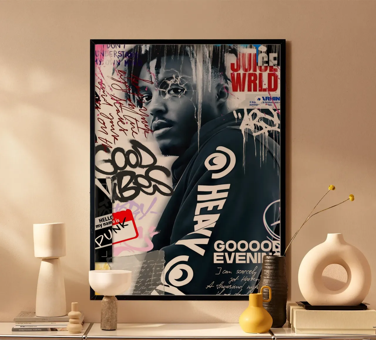 Juice WRLD carta hahnemühle da Digital Street art