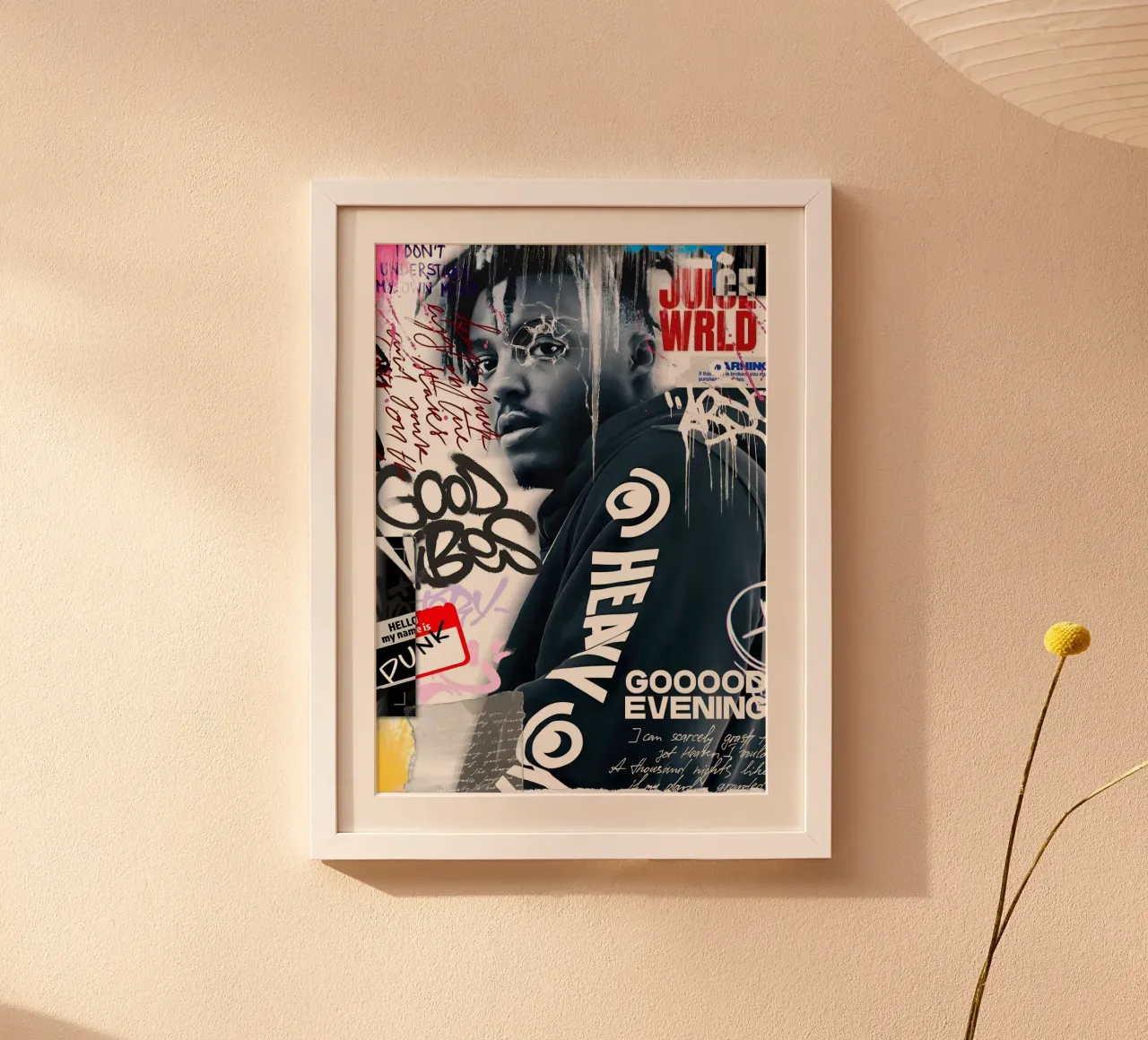 Juice WRLD carta hahnemühle da Digital Street art