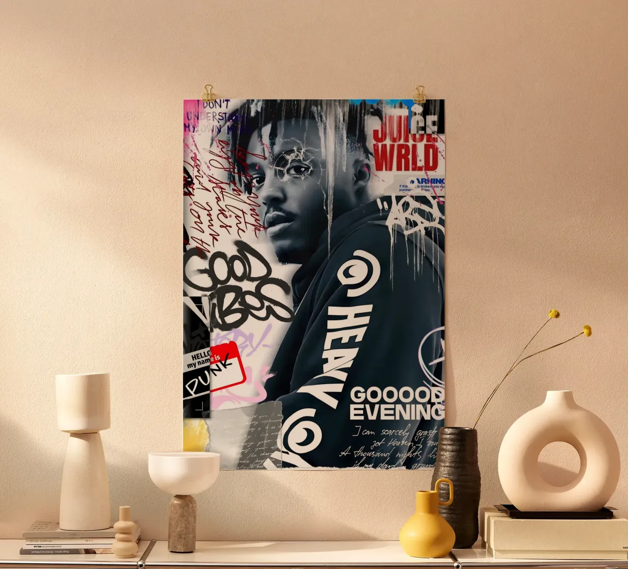 Juice WRLD carta hahnemühle da Digital Street art