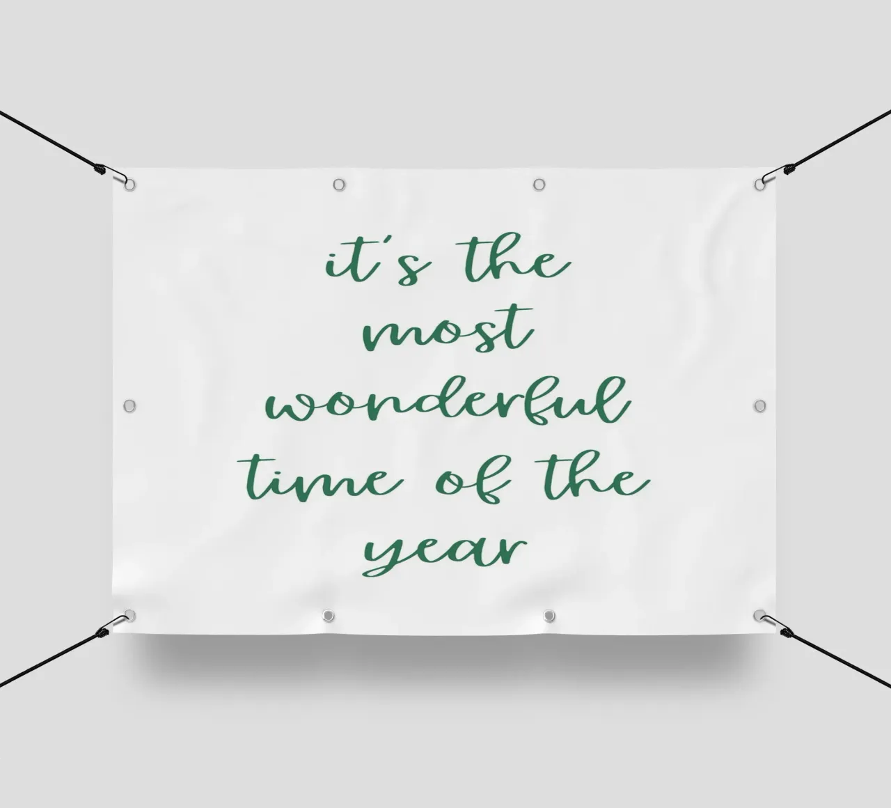 It's the most wonderful time of the year telo in pvc da HolidaysCandyWalls