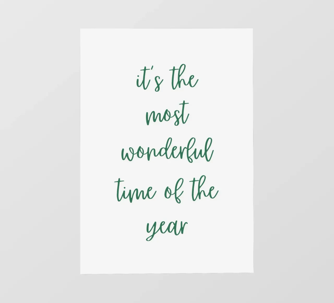 It's the most wonderful time of the year telo in pvc da HolidaysCandyWalls
