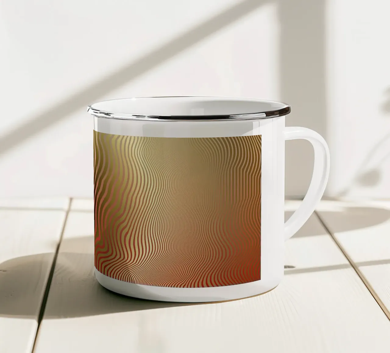 Nucleus tazza in smalto da Angelo Cerantola