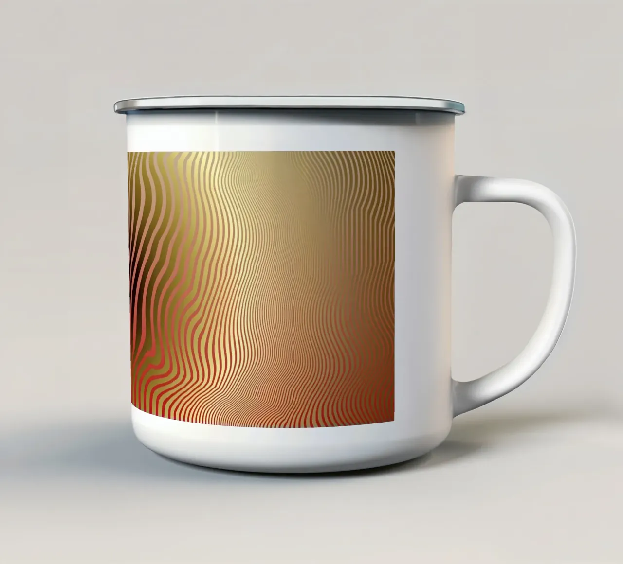 Nucleus tazza in smalto da Angelo Cerantola