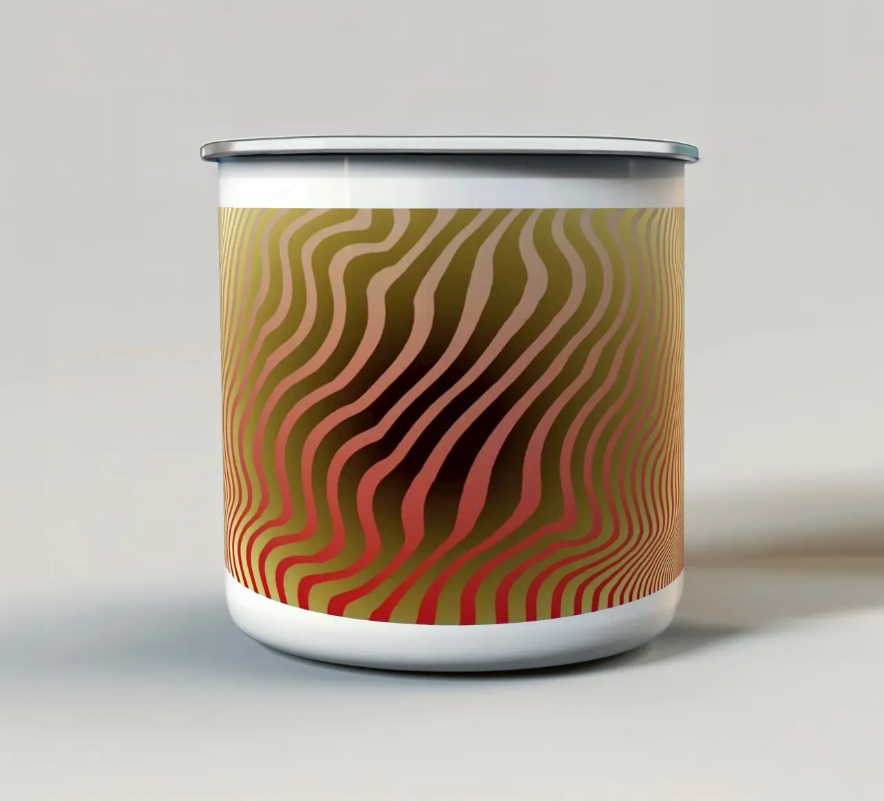 Nucleus tazza in smalto da Angelo Cerantola