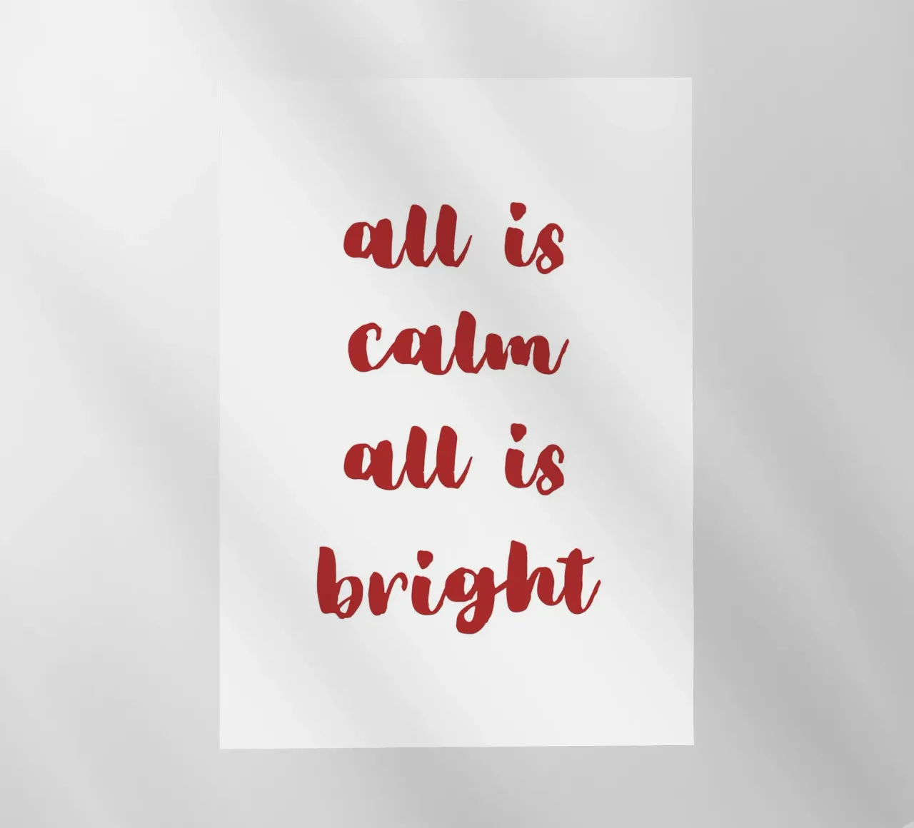All is calm all is bright pellicola backlit da HolidaysCandyWalls