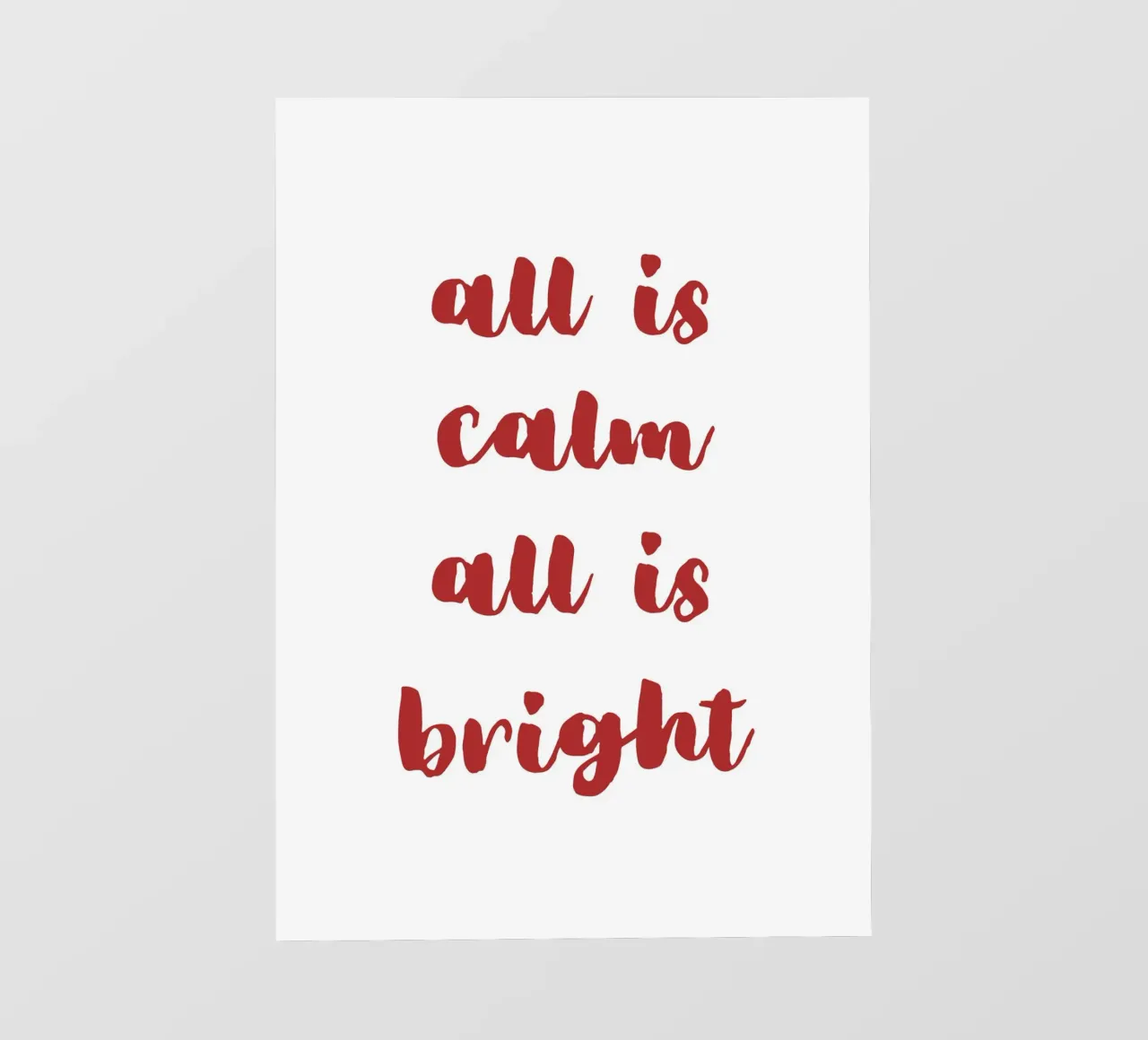 All is calm all is bright pellicola backlit da HolidaysCandyWalls