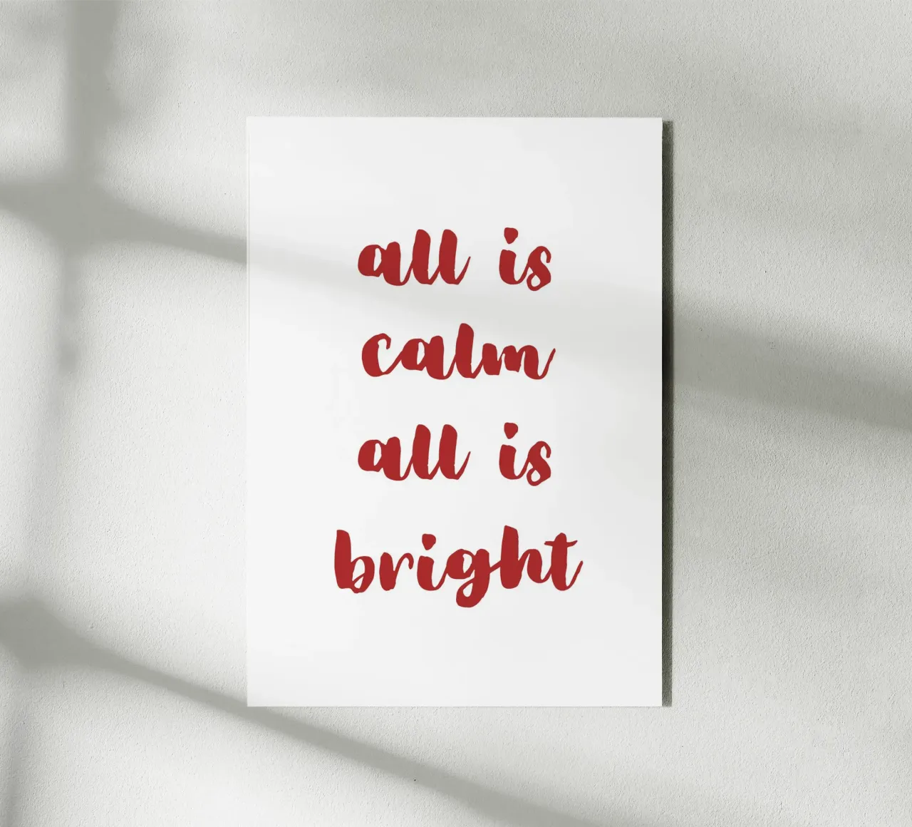 All is calm all is bright pannello forex da HolidaysCandyWalls