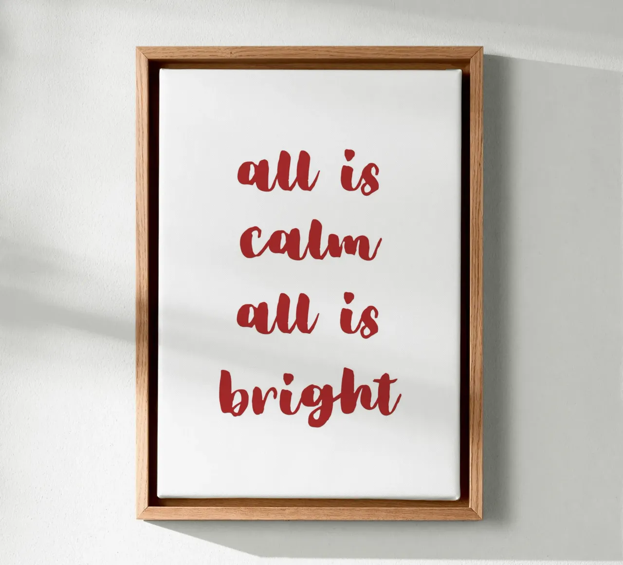 All is calm all is bright canvas van HolidaysCandyWalls