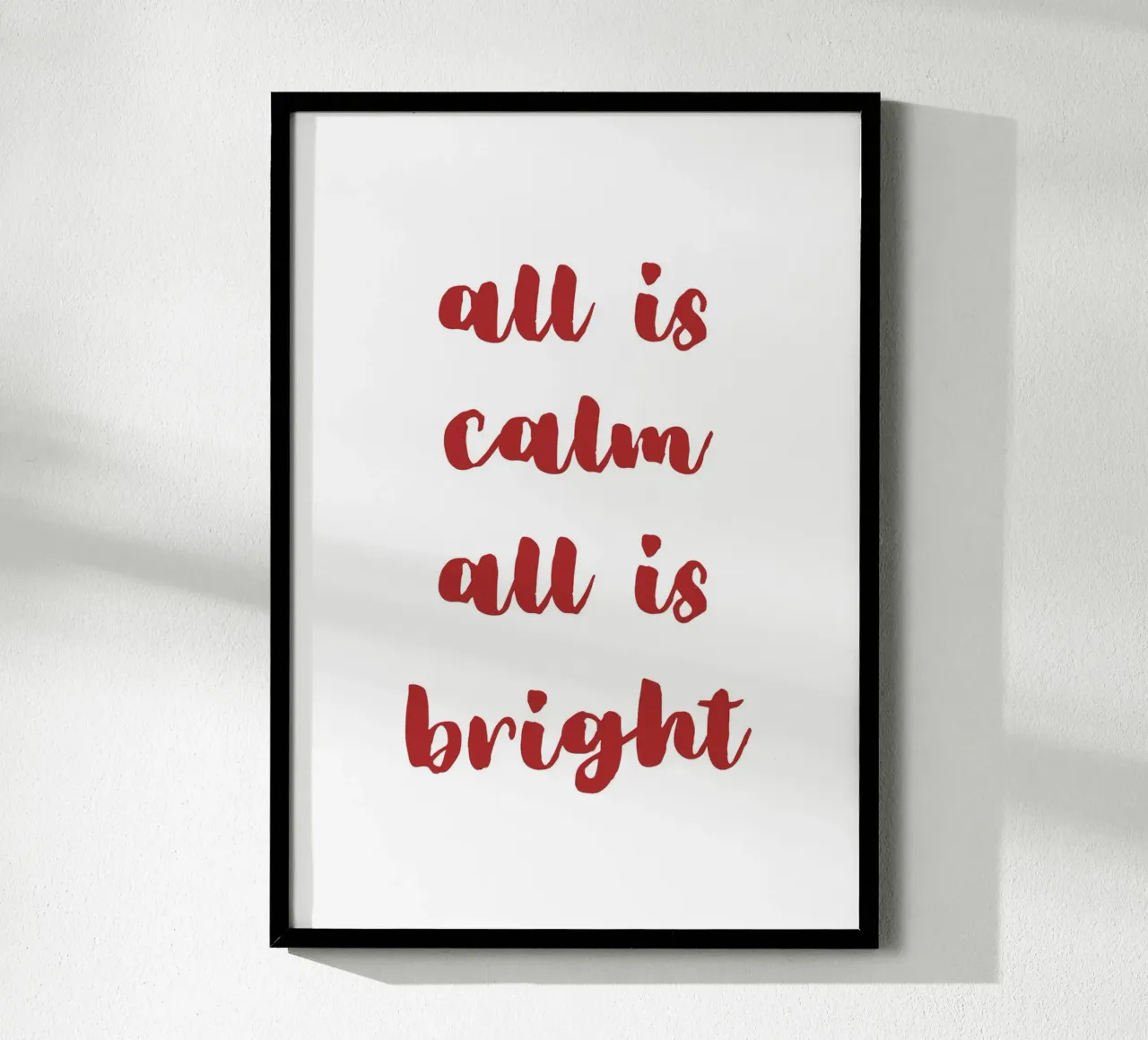 All is calm all is bright carta hahnemühle da HolidaysCandyWalls