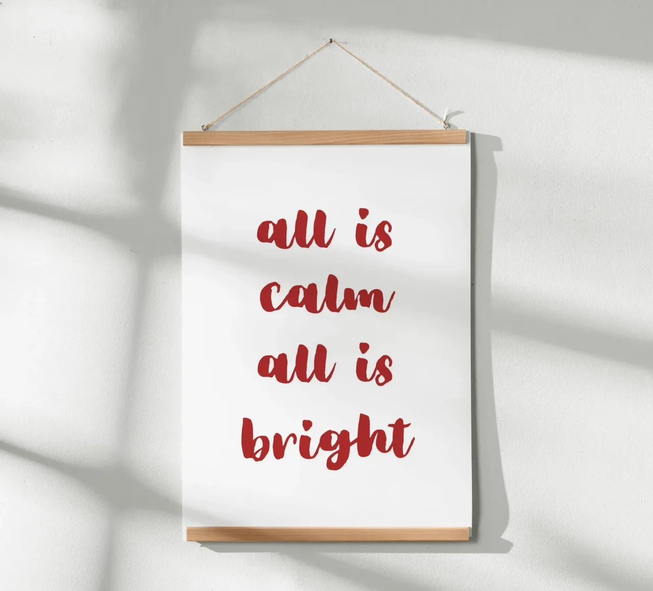 All is calm all is bright Hahnemühle von HolidaysCandyWalls