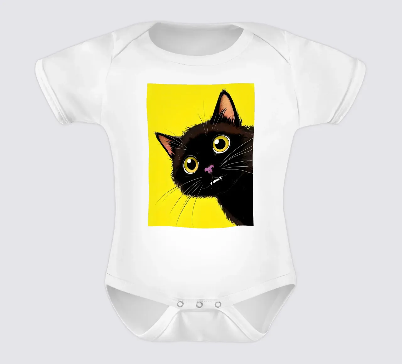 vampirecat Kurzarm Babybody von 🎁 NOBELART