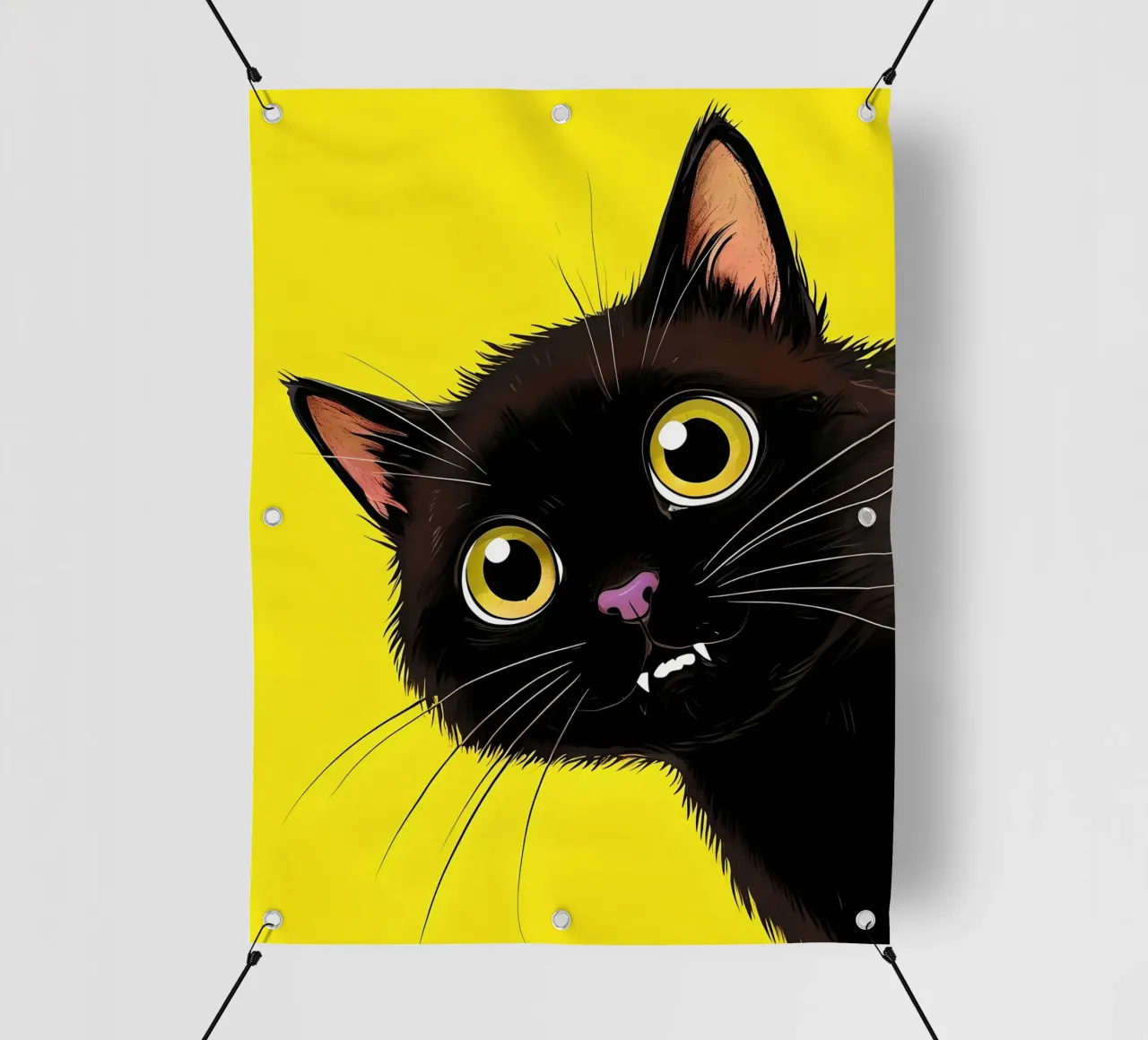 gatto vampiro telo in pvc da 🎁 NOBELART