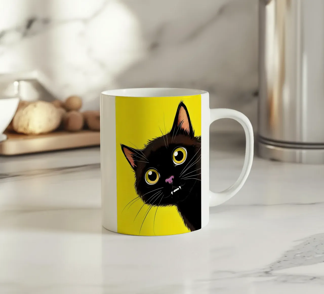 gatto vampiro tazza in ceramica da 🎁 NOBELART