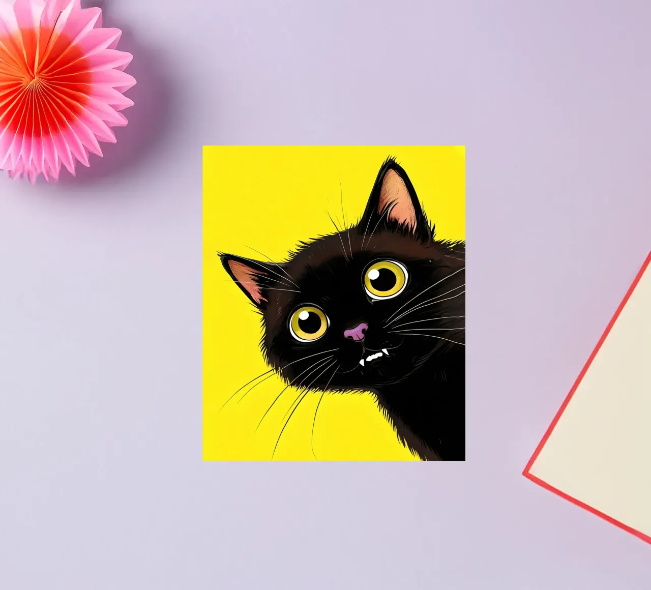 gatto vampiro adesivo da 🎁 NOBELART