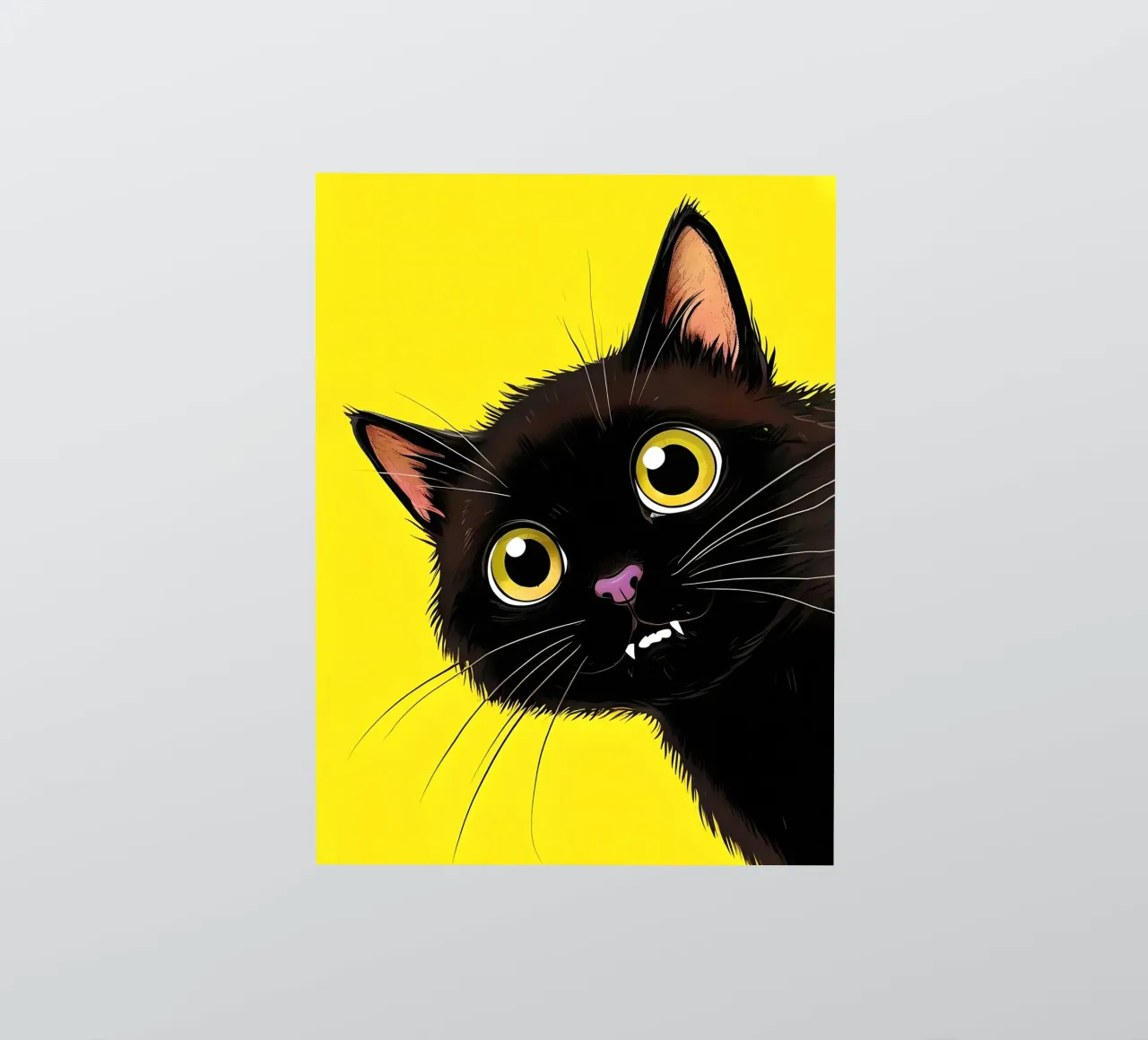 gatto vampiro adesivo da 🎁 NOBELART