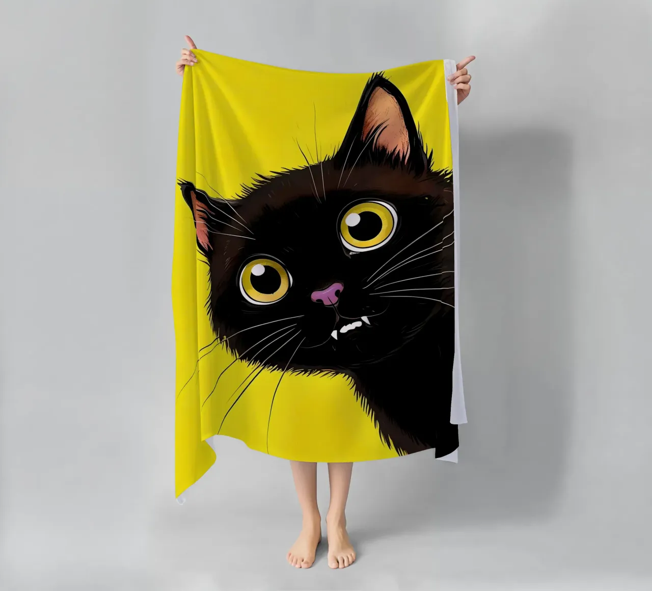 gatto vampiro telo mare da 🎁 NOBELART