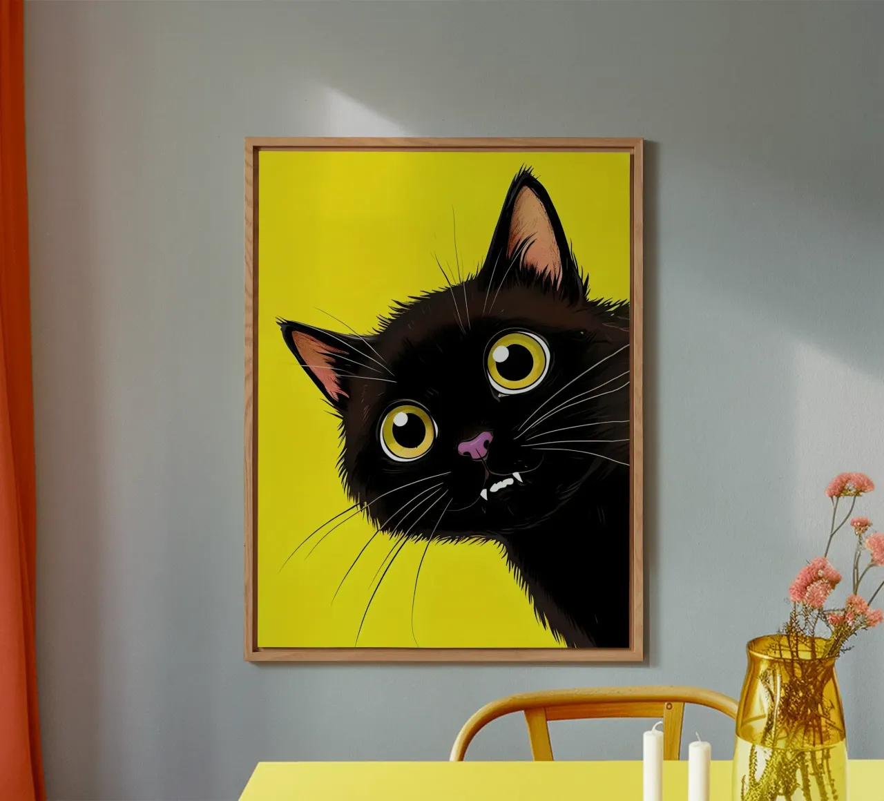 gatto vampiro alluminio dibond da 🎁 NOBELART