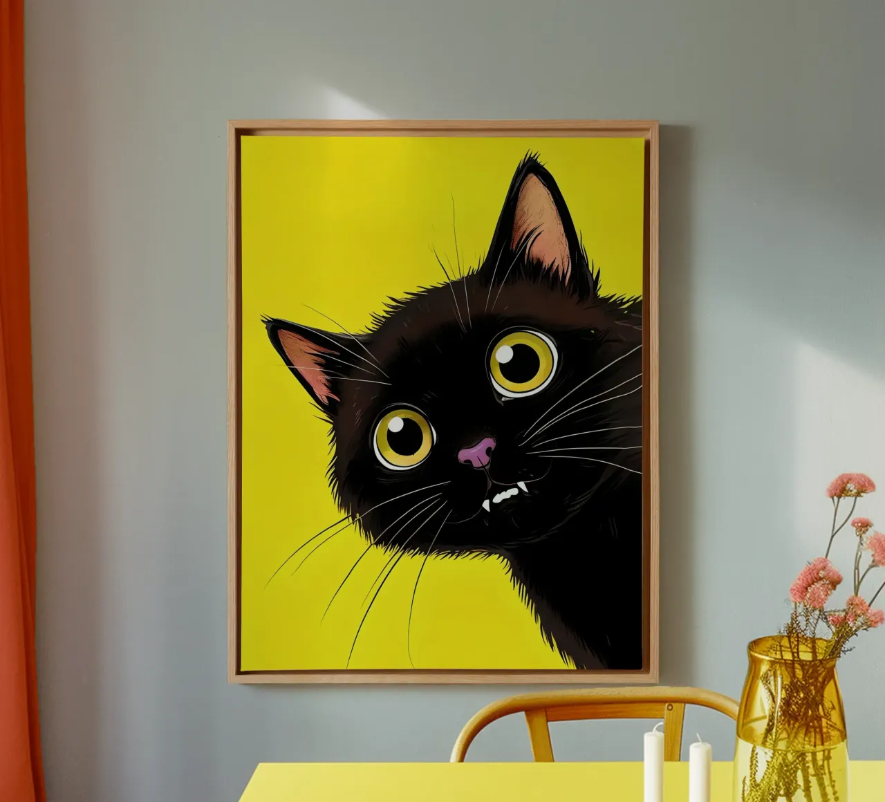 vampirecat lienzo de 🎁 NOBELART