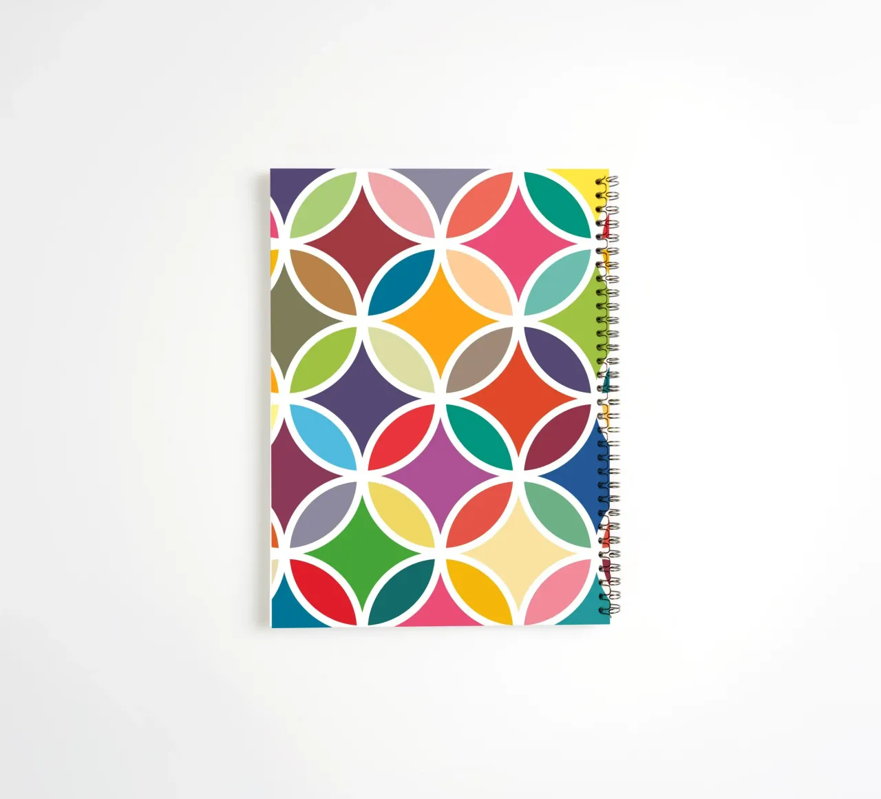 Retro Bloom Art - Une explosion de joie colorée carnet à spirale de JaySan Studio