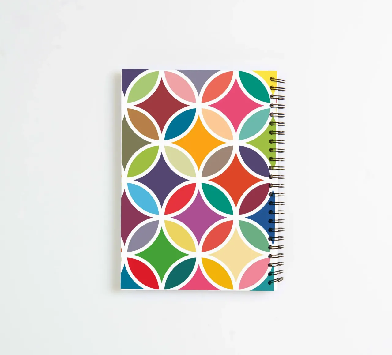 Retro Bloom Art - Une explosion de joie colorée carnet à spirale de JaySan Studio