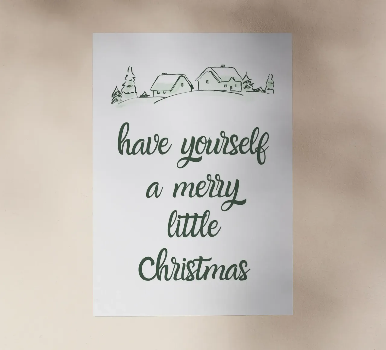 Have yourself a merry little Christmas pellicola backlit da HolidaysCandyWalls