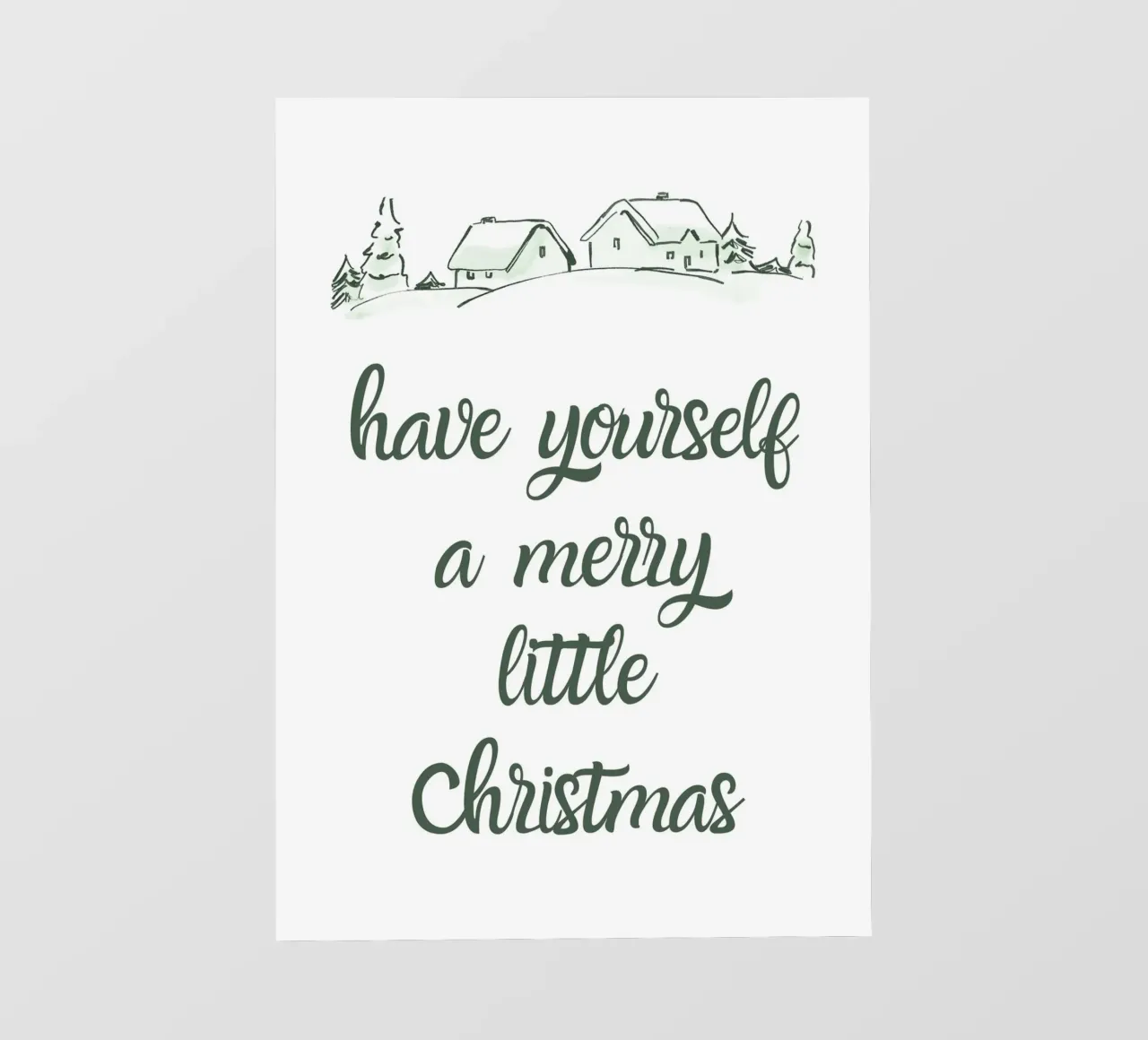 Have yourself a merry little Christmas pellicola backlit da HolidaysCandyWalls