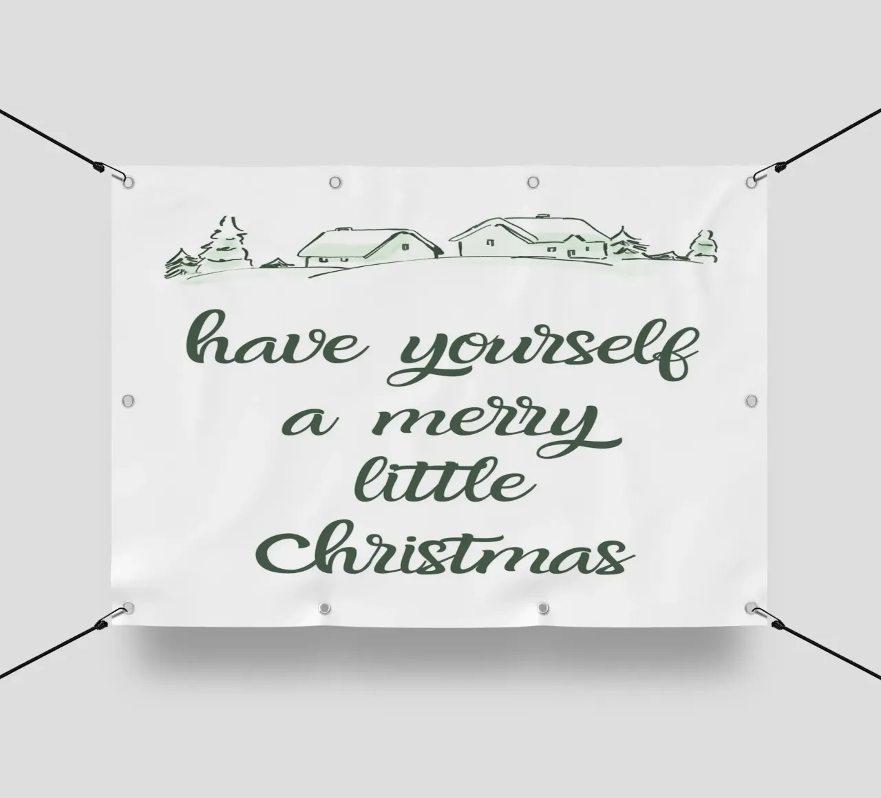 Have yourself a merry little Christmas telo in pvc da HolidaysCandyWalls